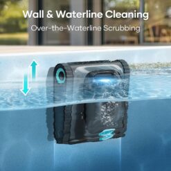 Aiper Scuba S1 Robotic Pool Cleaner, Wall & Waterline Cleaning, Double Filtration, Extended 180-Min Battery Life, Smart Navigation, App Support, OTA Upgrade
