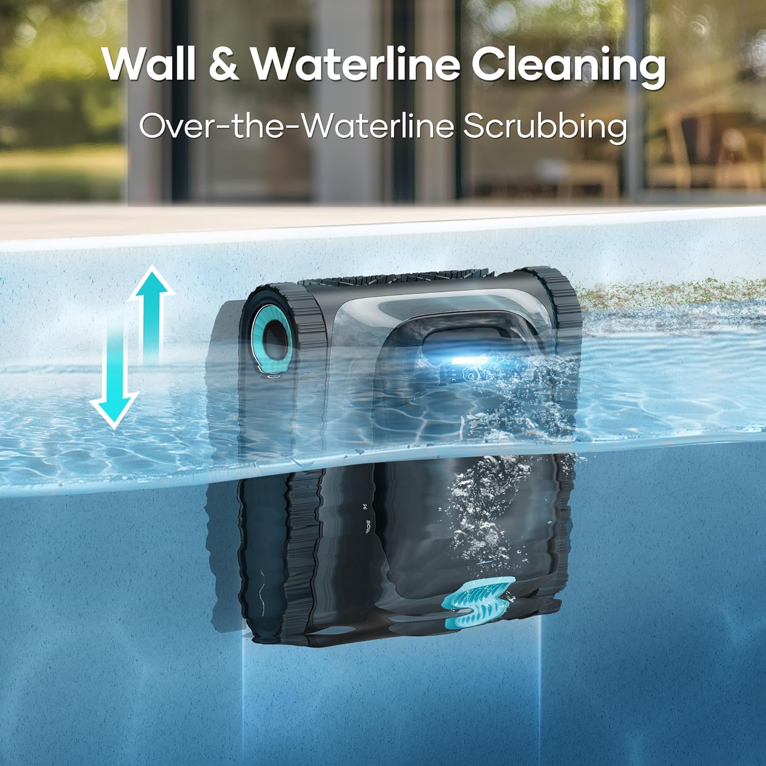 Aiper Scuba S1 Robotic Pool Cleaner, Wall & Waterline Cleaning, Double Filtration, Extended 180-Min Battery Life, Smart Navigation, App Support, OTA Upgrade