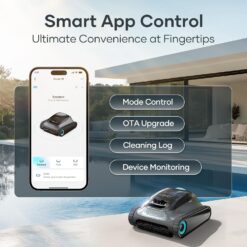 Aiper Scuba S1 Robotic Pool Cleaner, Wall & Waterline Cleaning, Double Filtration, Extended 180-Min Battery Life, Smart Navigation, App Support, OTA Upgrade