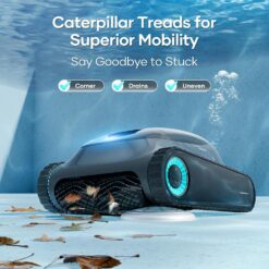 Aiper Scuba S1 Robotic Pool Cleaner, Wall & Waterline Cleaning, Double Filtration, Extended 180-Min Battery Life, Smart Navigation, App Support, OTA Upgrade