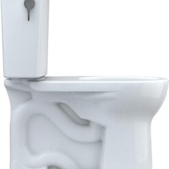 TOTO Drake Transitional Two-Piece Round 1.28 GPF Universal Height TORNADO FLUSH Toilet - CST785CEFG#01