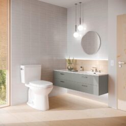 TOTO Drake Two-Piece Elongated 1.28 GPF Universal Height TORNADO FLUSH Toilet with CEFIONTECT, Sedona Beige - CST776CEFG#12