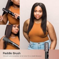 Shark Hair Dryer | FlexStyle Hair Styling System | Portable & Powerful Blow Dryer Brush | Black | HD440BK
