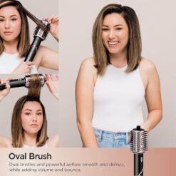 Shark Hair Dryer | FlexStyle Hair Styling System | Portable & Powerful Blow Dryer Brush | Black | HD440BK