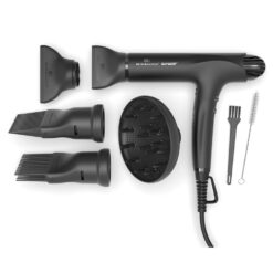 Olivia Garden 1875W SuperHP Professional Hair Dryer for All Hair Types - Quiet, Fast Drying Blow Dryer, Black