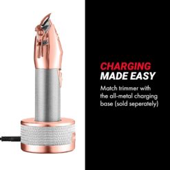 FX+ Professional Barber Cord/Cordless Hair Clippers for Men, All Metal, Lithium Battery with 3-Hour Runtime
