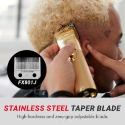 FX+ Professional Barber Cord/Cordless Hair Clippers for Men, All Metal, Lithium Battery with 3-Hour Runtime