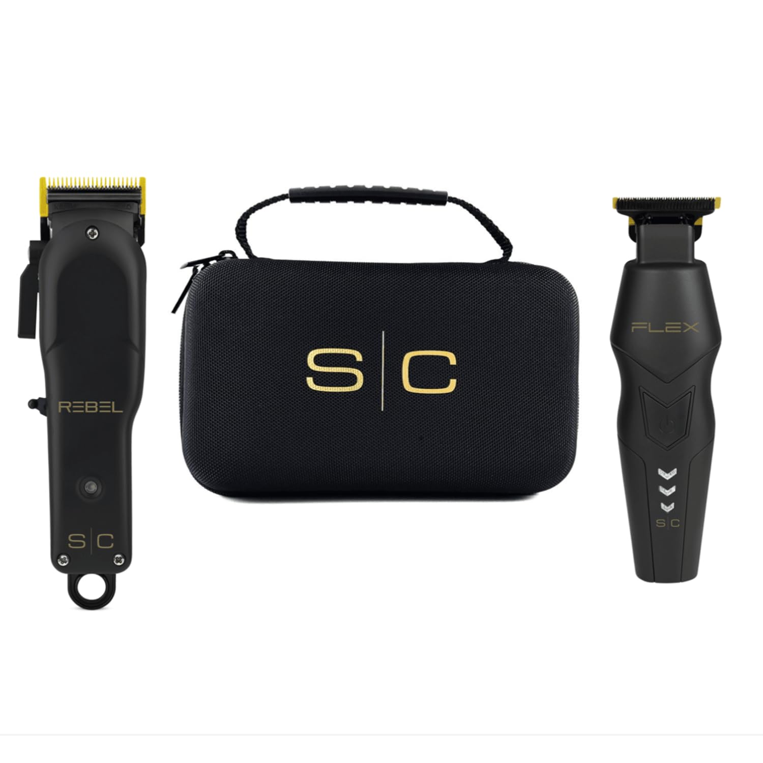 StyleCraft Flex Trimmer and Rebel Clipper Super Set with Tight Guards, Accessories and Travel Case