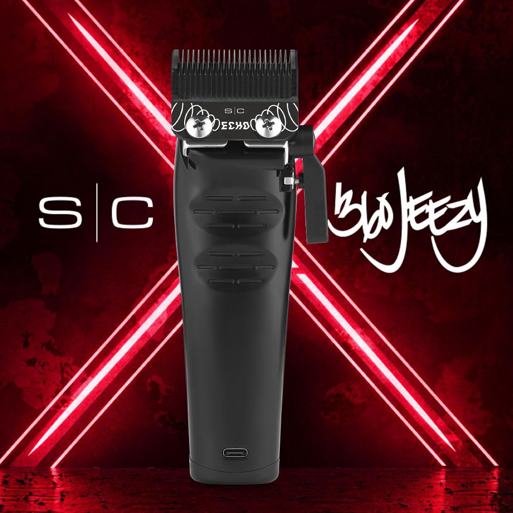 Stylecraft Instinct Professional IN2 Vector Motor Cordless Hair Clipper with Intuitive Torque Control, 3 Modular Lids