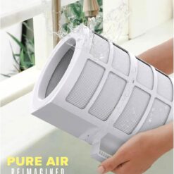 Nuwave Forever Air Purifier for Home Large Room Up to 2,002 Ft², Dual Sensors, 7 Easy to Clean & Washable Filters, Smart WiFi, Removes Smoke, Dust & Pollen Down to 0.1 Microns