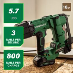 Metabo HPT MultiVolt 2-1/2-in 16 -Gauge Cordless Straight Finish Nailer (Battery Included and Charger Included)