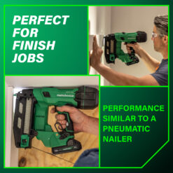 Metabo HPT MultiVolt 2-1/2-in 16 -Gauge Cordless Straight Finish Nailer (Battery Included and Charger Included)