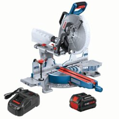 Bosch 12-in 8-Amp 18-volt Dual Bevel Sliding Compound Cordless Miter Saw ( Battery Included )