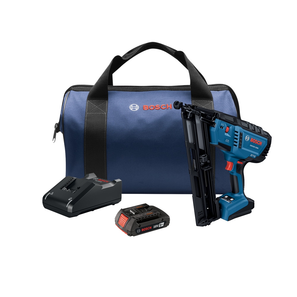 Bosch 18V Brushless 2-1/2-in 15 -Gauge Cordless Finish Nailer (Battery Included and Charger Included)