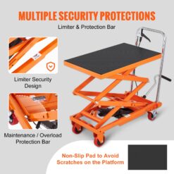 VEVOR 50-in Table 330-lb Capacity Utility Cart