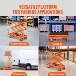 VEVOR 50-in Table 330-lb Capacity Utility Cart