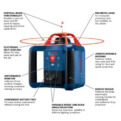 Bosch 1000-ft Red 360-Degree Self-Leveling Rotary Laser Level Kit