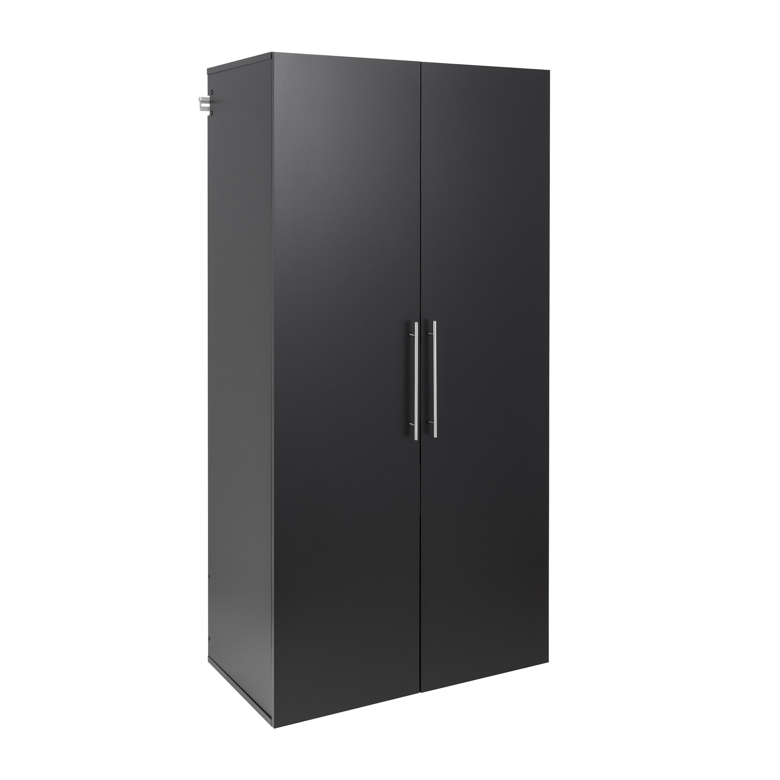 Prepac HangUps 36-in W x 72-in H x 20-in D Wall-mounted Composite wood Garage Cabinet in Black