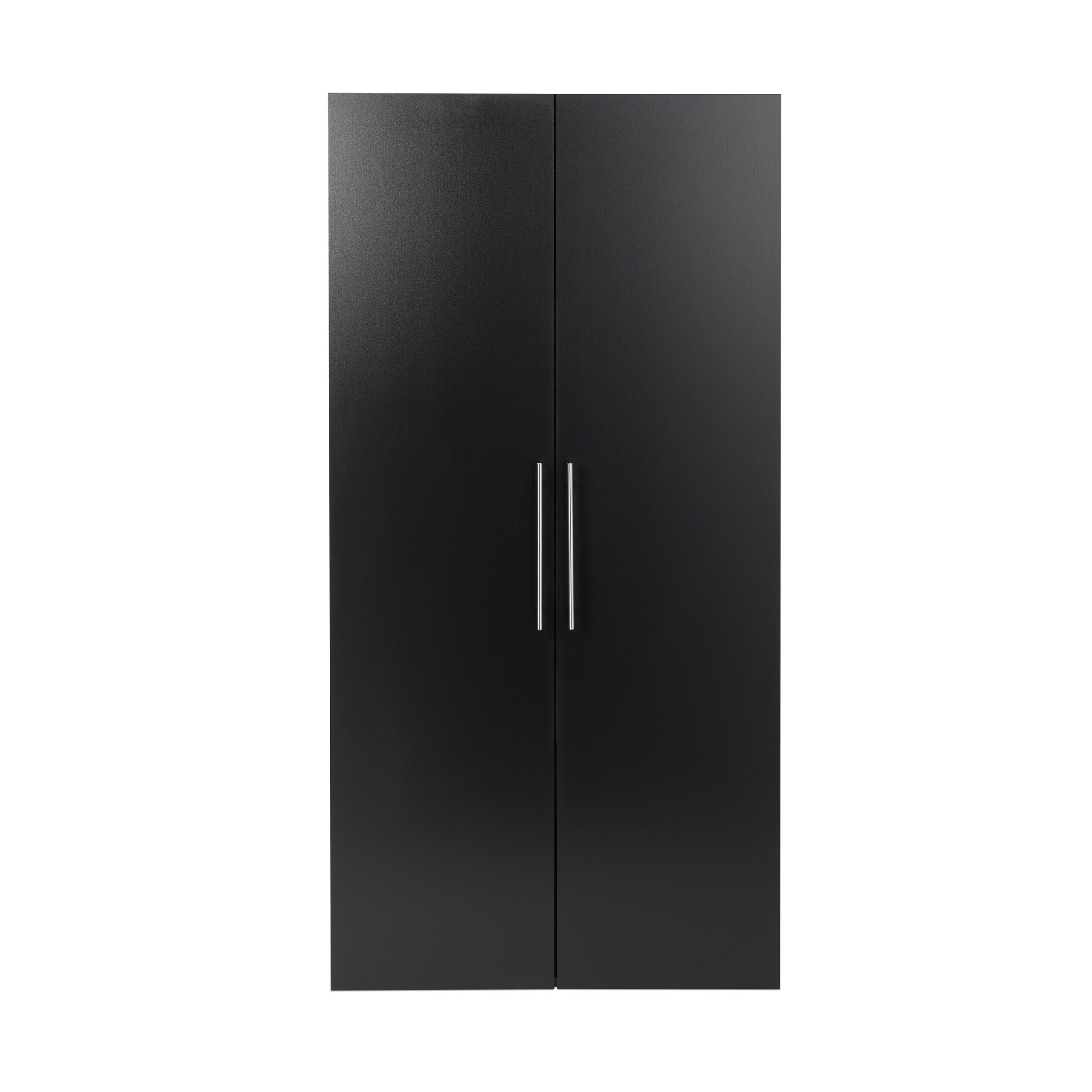 Prepac HangUps 36-in W x 72-in H x 20-in D Wall-mounted Composite wood Garage Cabinet in Black