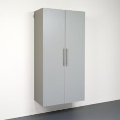 Prepac HangUps 36-in W x 72-in H x 20-in D Wall-mounted Composite wood Garage Cabinet in Gray