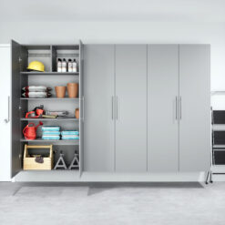 Prepac HangUps 36-in W x 72-in H x 20-in D Wall-mounted Composite wood Garage Cabinet in Gray