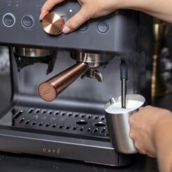 Cafe Bellissimo Semi automatic Stainless steel Programmable Wi-Fi Espresso Machine with Drip Tray ( Matte Black )
