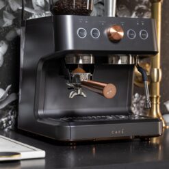 Cafe Bellissimo Semi automatic Stainless steel Programmable Wi-Fi Espresso Machine with Drip Tray ( Matte Black )