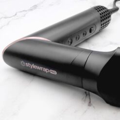 SRILabs StyleWrap Pro 7-in-1 Coanda Air Hair Multi Styler Dryer Brush with Negative Ions, Black