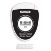 Kohler PureWash E820 Elongated Heated Bidet Toilet Seat, White with Remote Control