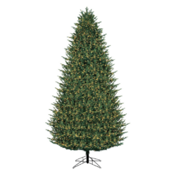 GE 9-ft Madison Fir Pre-lit Artificial Christmas Tree with White LED Lights