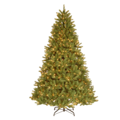 National Tree Company 7.5-ft Grand fir Pre-lit Artificial Christmas Tree with White Incandescent Lights