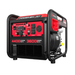 PowerSmart 4400-Watt Portable Inverter Generator, PowerSmart Gas Powered, CO-Sensor, Lightweight & Quiet