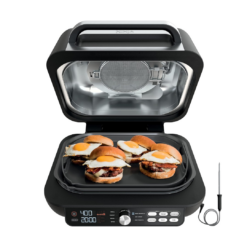 Ninja IG651 Foodi Smart XL Pro 7-in-1 Indoor Grill/Griddle Combo, use Opened or Closed, Air Fry, Dehydrate & More