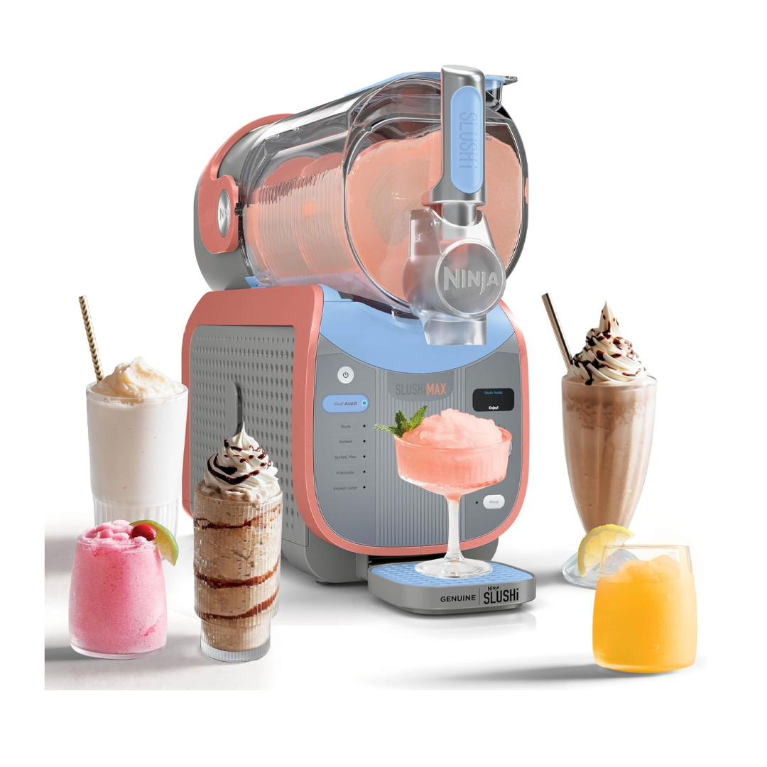 Ninja SLUSHi Max | XXL Smart Frozen Drink Maker | Exclusive Smart Technology | Party-Sized 150oz Capacity | Peach | FS605