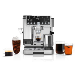 Ninja Luxe Café Pro Series, Espresso Machine, Drip Coffee, Cold Brew, Hot Water, Integrated Tamper, Built-in Grinder, Hands-Free Frother, ES701
