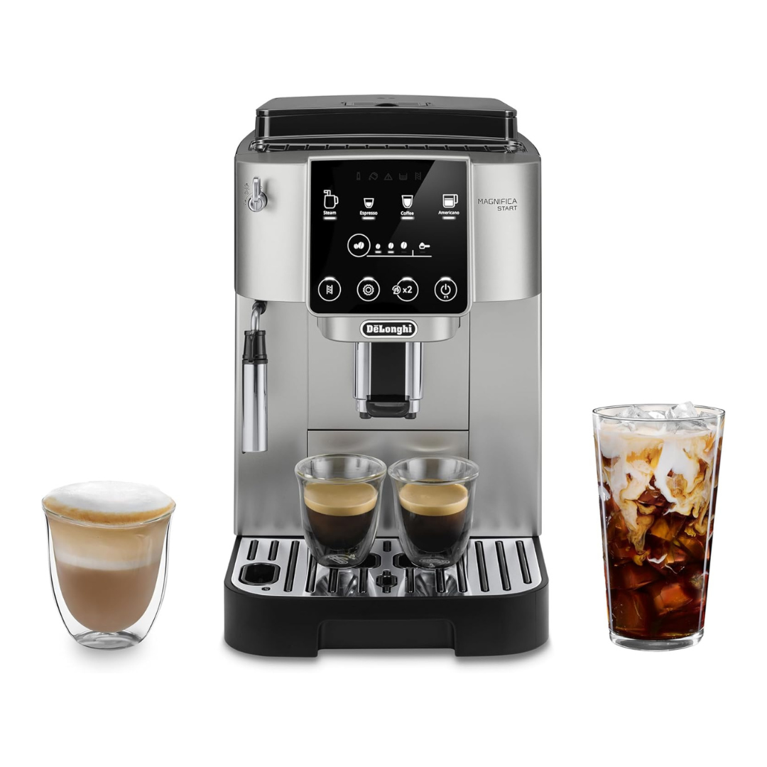 De'Longhi Magnifica Start Automatic Espresso Machine with Manual Milk Frother & Built in Grinder