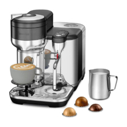 Nespresso Vertuo Creatista Coffee and Espresso Maker by Breville, Black Stainless Steel