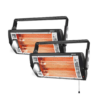 Shinic 2 Packs Electric Garage Heaters, 1500W/750W Ceiling Mounted Heater Radiant Heaters