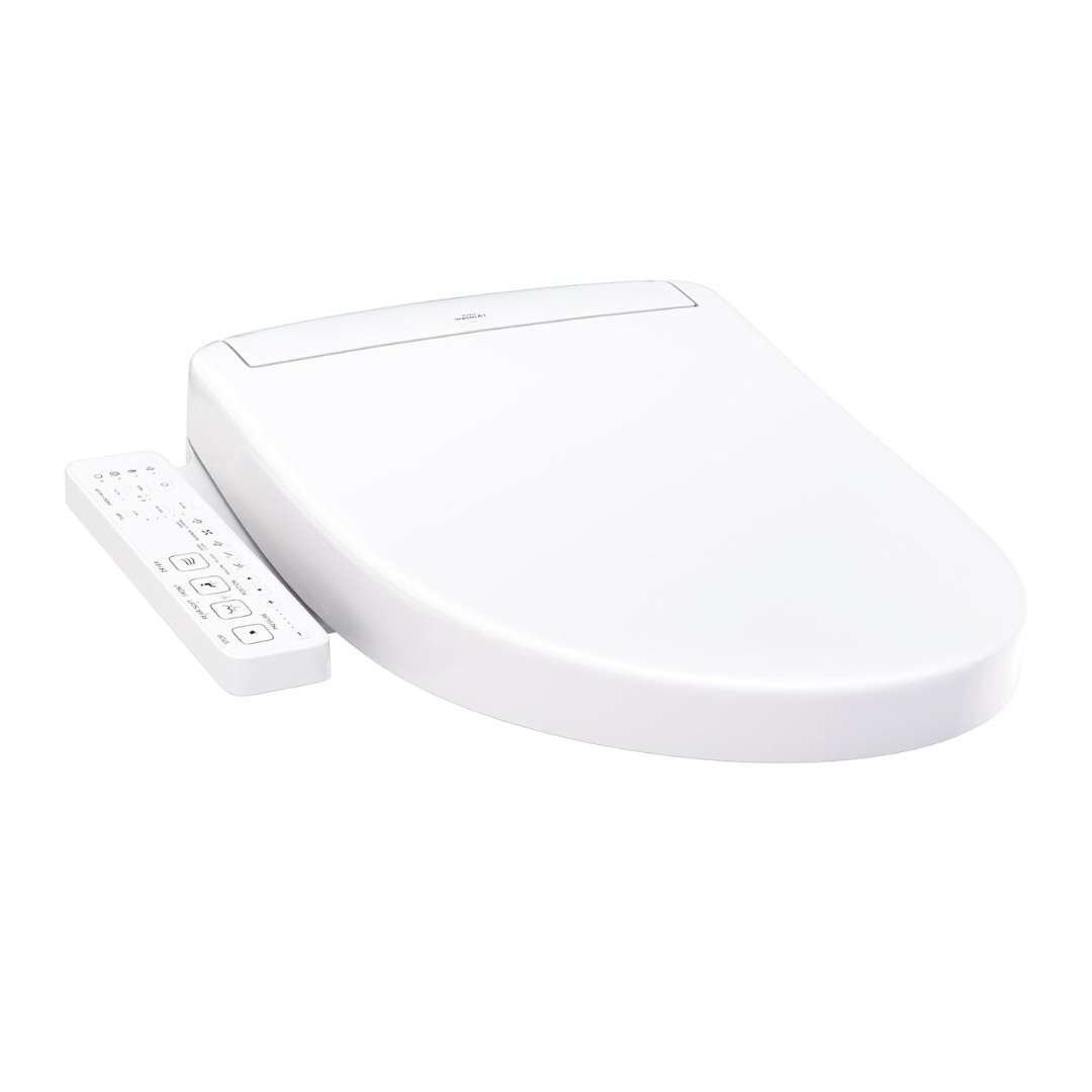 TOTO WASHLET S2 Electronic Bidet Toilet Seat with Instantaneous Water Heating, Elongated, Cotton White - SW3346#01