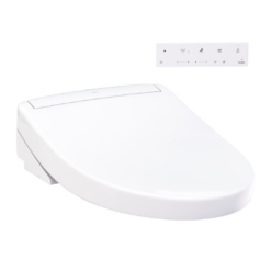 TOTO WASHLET S5 Electronic Bidet Toilet Seat with Instantaneous Water Heating, Elongated, Cotton White - SW3446#01