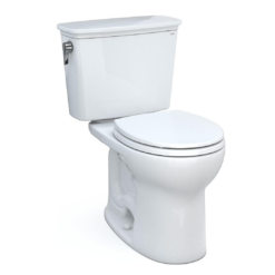 TOTO Drake Transitional Two-Piece Round 1.28 GPF Universal Height TORNADO FLUSH Toilet - CST785CEFG#01