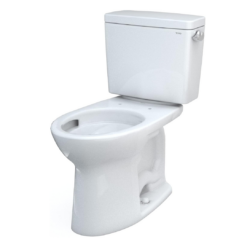 TOTO Drake Two-Piece Elongated 1.28 GPF Universal Height TORNADO FLUSH Toilet - CST776CEFRG#01