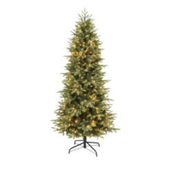 Holiday Living 7.5-ft Slim Parque Pre-lit Artificial Christmas Tree with Color Changing LED Lights