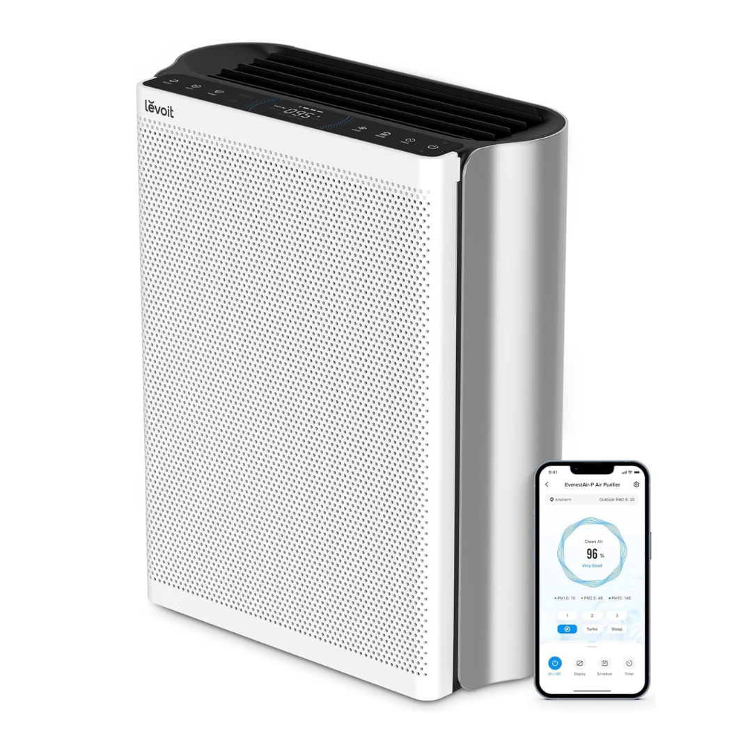 LEVOIT Air Purifiers for Home Large Room with 3-Channel Air Quality Monitor, 2655 Ft², EverestAir-P