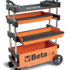 Beta C27S 27-in W x 36-in H x 12-in D 2 -Drawer Orange Steel Rolling Tool Box