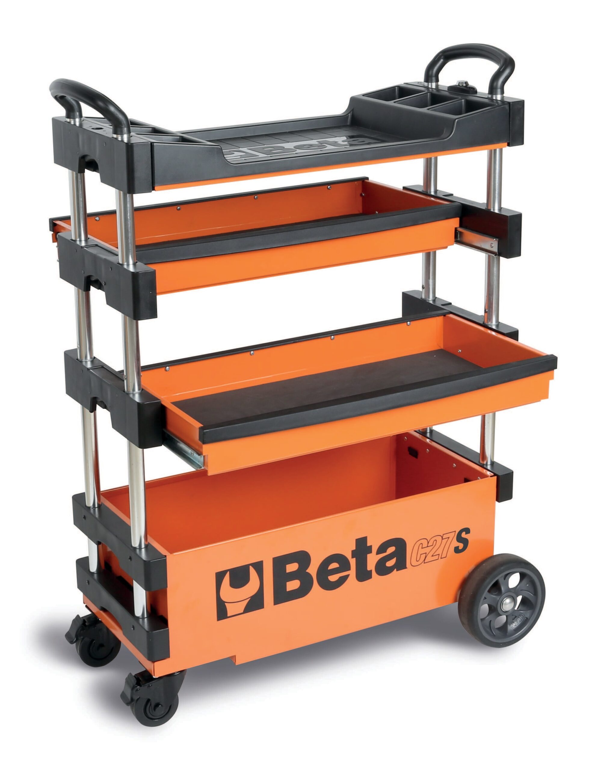 Beta C27S 27-in W x 36-in H x 12-in D 2 -Drawer Orange Steel Rolling Tool Box