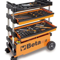 Beta C27S 27-in W x 36-in H x 12-in D 2 -Drawer Orange Steel Rolling Tool Box