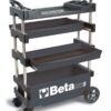 Beta C27S 27-in W x 36-in H x 12-in D 2 -Drawer Gray Steel Rolling Tool Box