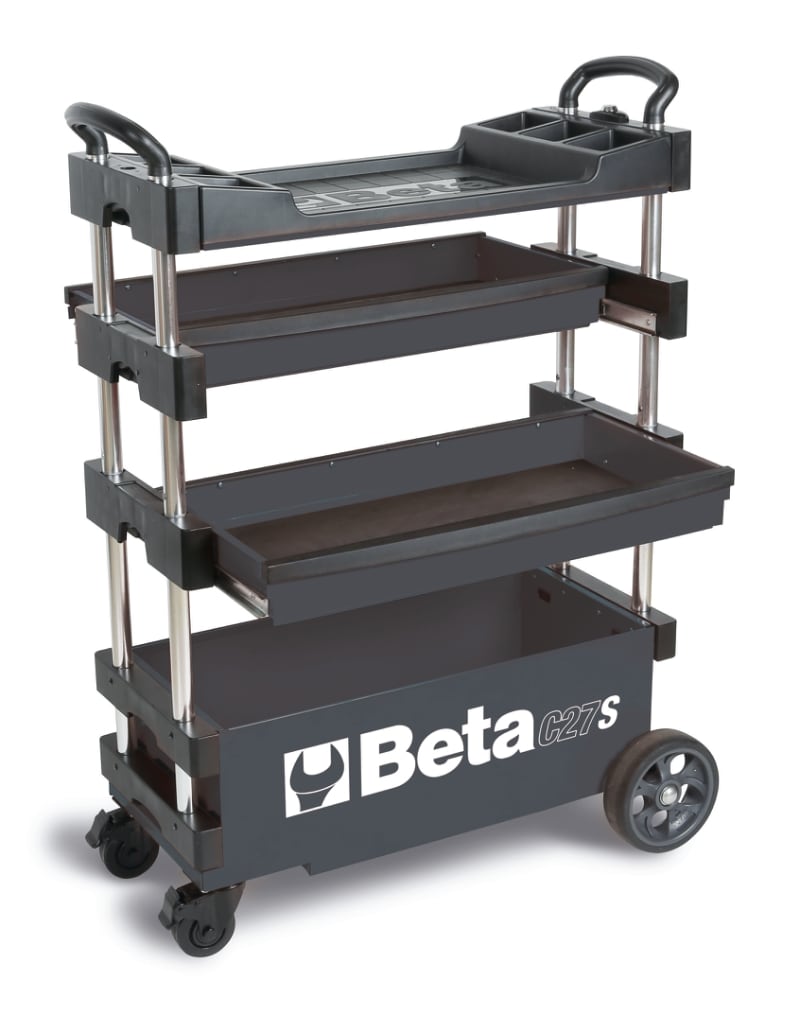 Beta C27S 27-in W x 36-in H x 12-in D 2 -Drawer Gray Steel Rolling Tool Box