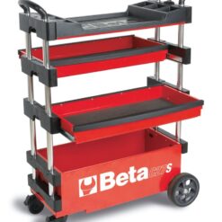 Beta C27S 27-in W x 36-in H x 12-in D 2 -Drawer Red Steel Rolling Tool Box